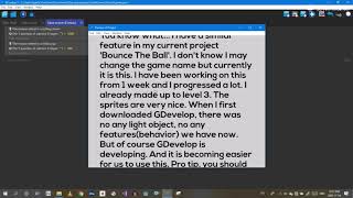 How to scroll using mouse wheel. How to make a scrolling background in GDevelop.