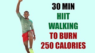 30 Minute HIIT Walking Workout for Full Body Fat Burn🔥250 Calories🔥