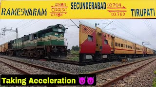 🚂 07696 Secunderabad superfast special Taking acceleration From Karaikkudi junction 💥 | RMM = SC SPL