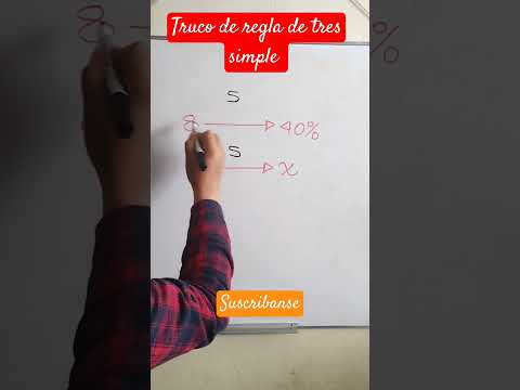 Ejercicio Con Regla De Tres Simple # 😀 - YouTube