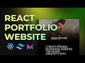Build and Deploy Responsive React portfolio website | Framer Motion | Tailwind CSS