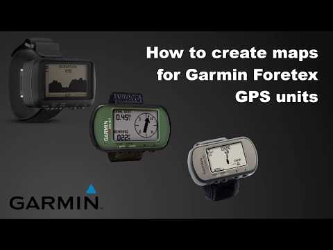 Create maps for Garmin Foretex GPS units in Basecamp