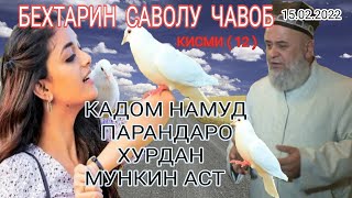 ХОЧИ МИРЗО  САВОЛУ ЧАВОБ КИСМИ ( 12 )