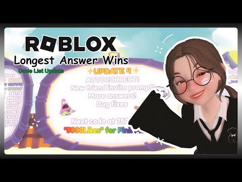 Roblox Longest Answer Wins CODES LIST UPDATE
