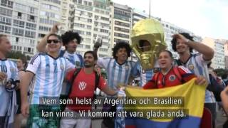 Tilde de Paula Eby hänger med Argentinska fans - Nyhetsmorgon (TV4)