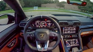 2023 Lamborghini Urus S - POV Night Drive (Binaural Audio)