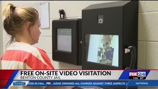 Benton County Jail Offers Free On-Site Video Visitation (Fox 24)