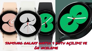 Samsung Galaxy Watch 4 Kutu Açılımı ve Ön inceleme (44mm)