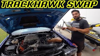 DIY Gang Brings AWD Trackhawk Swap Dodge Challenger Hellcat To My House