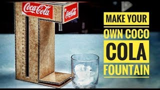 How to make Coco cola fountain machine with cardboard | Homemade | All TUBE.