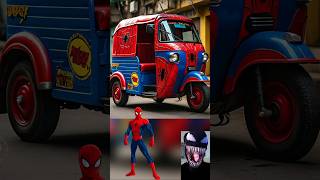 Superheros but Indian auto rickshaw #avengers #marvel #spiderman #shorts