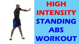 High Intensity Standing Abs Workout/ 20 Minute Abs Workout Standing Up No Jumping