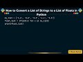 How to Convert a List of Strings to a List of Floats in Python