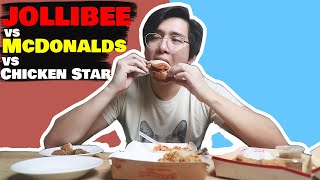 WHICH TASTES BETTER? MCDONALDS VS JOLLIBEE VS CHICKEN STAR | MUKBANG