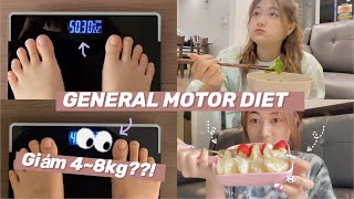 Giảm cân bằng GM Diet giảm được 4-8kg ?!? ( Genereral Motor Diet )| Pumil's Diary