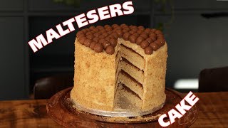 Delicious Malteser Cake, layered chocolate and biscuit cake by Food with Chetna!