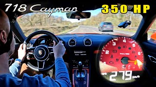 a TUNED Porsche 718 Cayman is PERFECT on Autobahn!