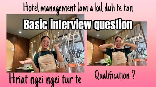 Hotel management lam a kal duh tan // en ngei2 chi // Mizo