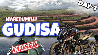 First ride on my DUKE250 to maredumilli || Gudisa hill station closed || Day-1 || Telugu ||