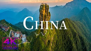 FLYING OVER CHINA ( 4K UHD ) • Stunning Footage, Scenic Relaxation Film with Calming Music