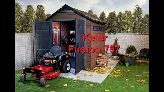 Keter Fusion 757 Outdoor Garden Storage Shed