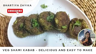 Palak veg Shami Kabab Recipe | Easy \u0026 Delicious Snack | Bhartiya Zayika