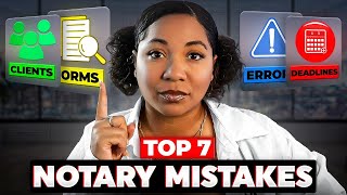 Top 7 Mistakes New Notaries Make 2026 (And How to Avoid Them!) | Notary Loan Signing Agent Tips