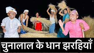 चुनालाल के खेत में धान झरहियाँ🤪 chunalal dhorba comedy 2024