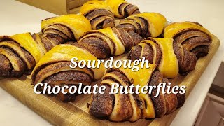 Sourdough Chocolate Butterflies