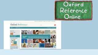 Oxford Reference Online