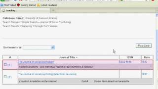 KU Libraries - Finding Journals
