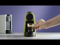 new nespresso essenza mini machine how to program coffee sizes