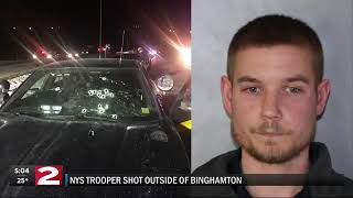 Suspect dead, trooper injured in shootout near Binghamton