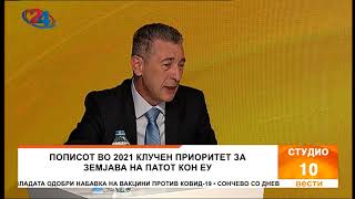 Студио 10 - Апостол Симовски, директор на Државен завод за статистика | втор дел (14.10.2020)