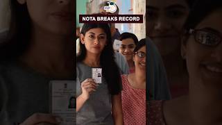 NOTA Breaks Record: NOTA is Indore's Runner-up Candidate #nota #indorenews #shorts