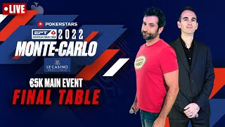 FINAL TABLE €5K MAIN EVENT: POKERSTARS EPT PRESENTED BY MONTE-CARLO CASINO ♠️  PokerStars