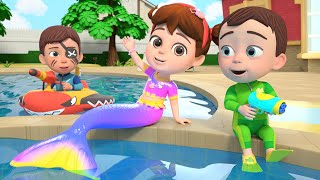 Little Mermaid Song | Swimming and more Sing Along Kids Songs