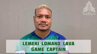 2022/5/20(日) NTT JAPAN RUGBY LEAGUE ONE 2022 D1/D2 入れ替え戦 第1戦についてコメント【レメキ・ロマノ・ラヴァ GAME CAPTAIN】