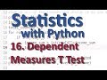 Dependent Measures T Test with Python