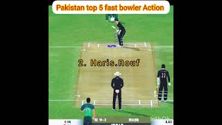 Pakistan top 5 fast bowler Action #shortsvideo #viralvideo #realcricket22
