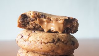 Peanut Butter Stuffed Chocolate Cookies 花生醬夾心曲奇｜cooking with cat EP1