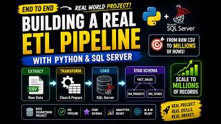 Built a real ETL pipeline using Python #Python #SQL #ETL #DataEngineering #SQLServer #AI #Analytics