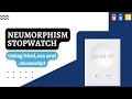 Neumorphic Stopwatch Using html, css and javascript||Neumorphism UI design|| Neumorphic Stopwatch