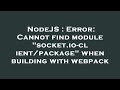 NodeJS : Error: Cannot find module 