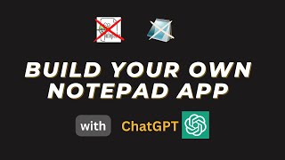 Build Notepad App using ChatGPT and Python in 60 Seconds #openai #chatgpt