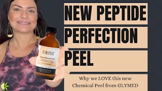 ALL about the NEW  PEPETIDE  PERFECTION PEEL from glymed plus ! Why we love it \u0026 how I’m  using it!