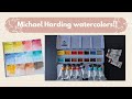 Trying Michael Harding watercolors out! [ Art Supply Haul, Unboxing and Swatching ]