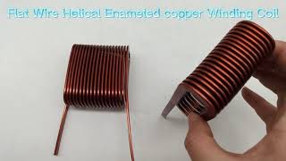 Flat Wire Helical Enameled Copper Winding Coils