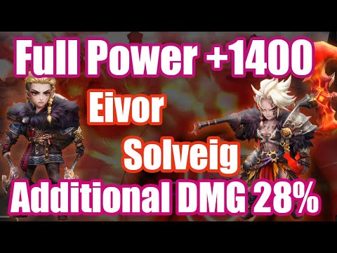 Full Power 1400 & Additional DMG 28% Eivor / Solveig Debut【Summoners War RTA】