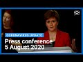 Coronavirus update from the First Minister: 5 August 2020